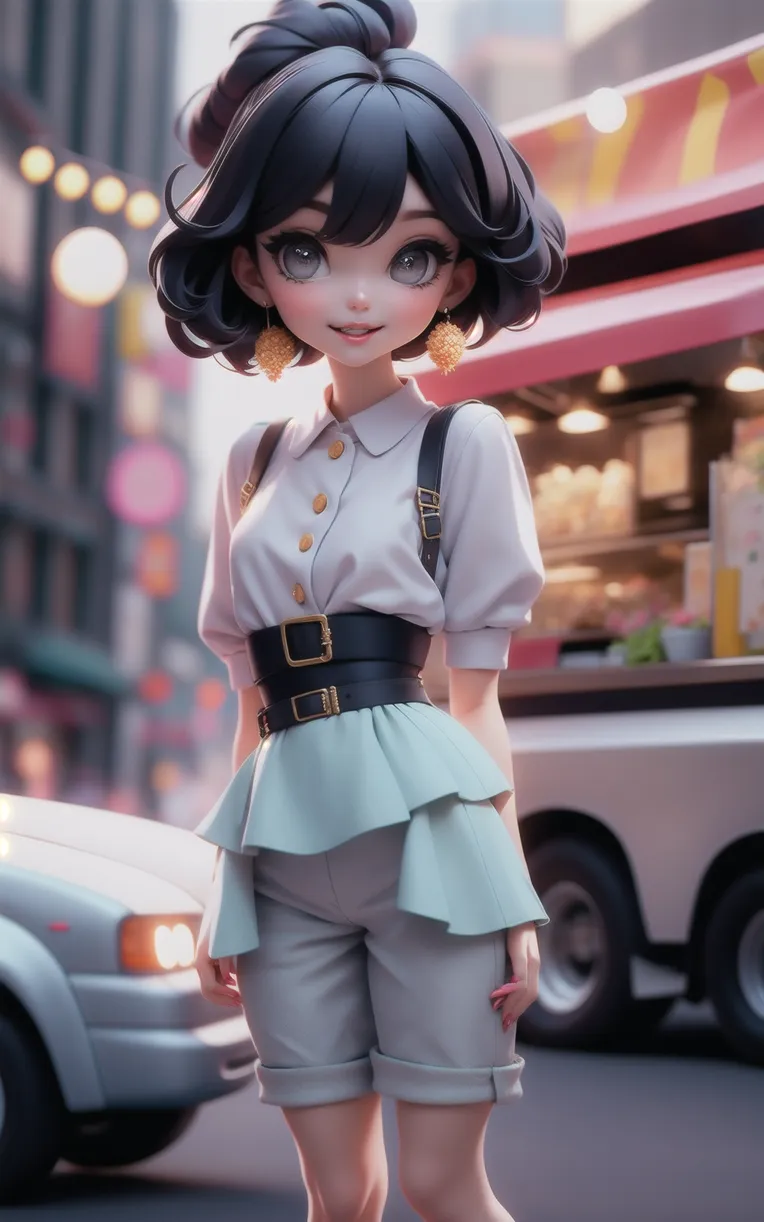 Cartoon style,Digital Painting Media,Girl,Checkpoint,SD 1.5