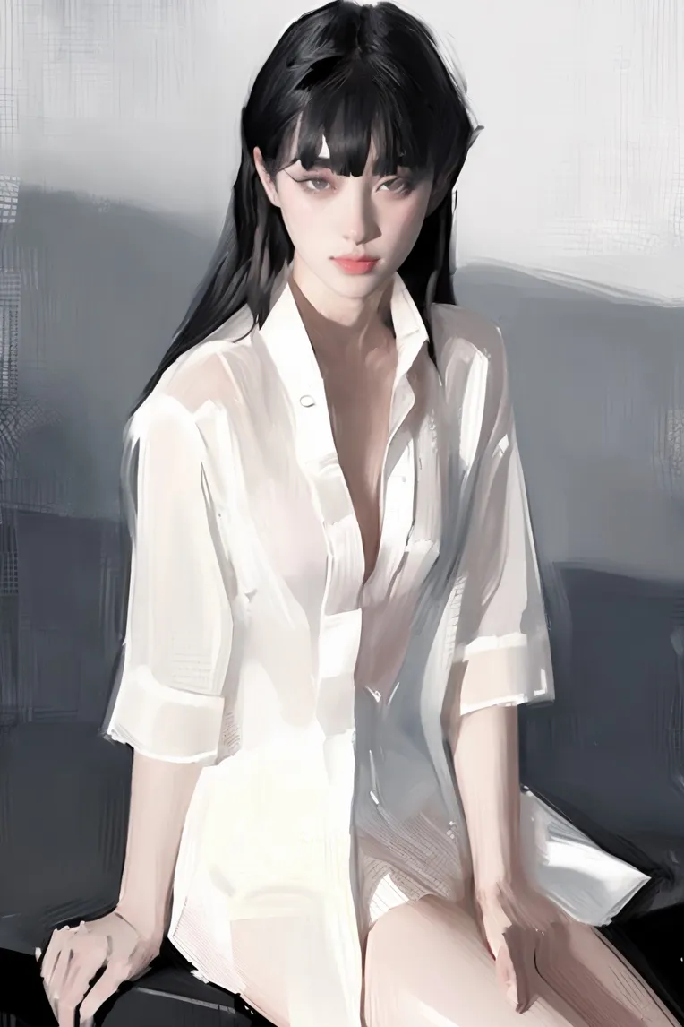 Hand-Drawn,Traditional Painting Media,Girl,LoRA,HunyuanDiT v1.2