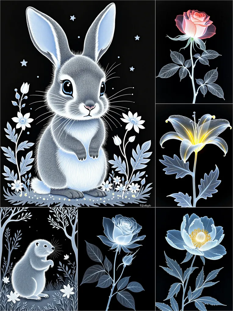 Flat Illustration,Style Boost,Animal,LoRA,FLUX.1