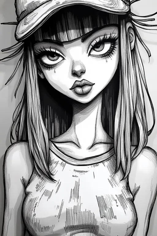 Illustration,Hand-Drawn,Girl,LoRA,FLUX.1