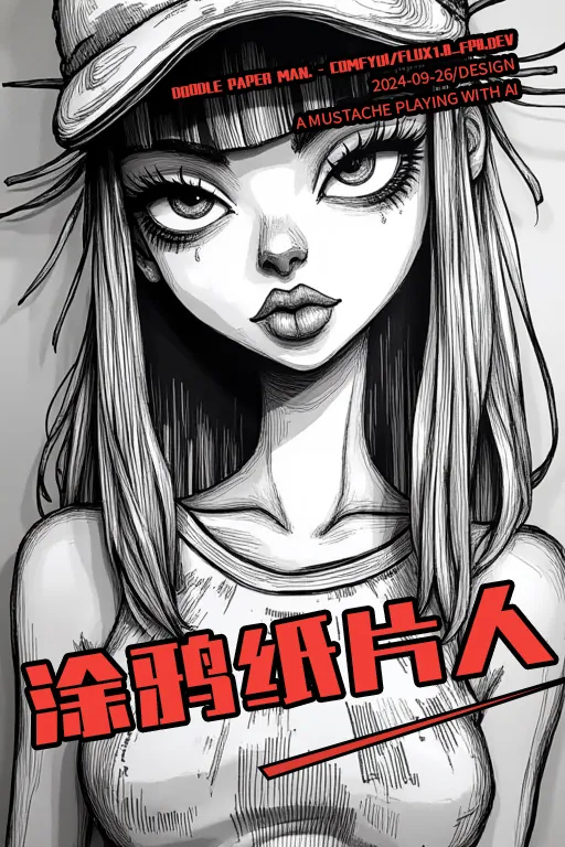 Illustration,Hand-Drawn,Girl,LoRA,FLUX.1