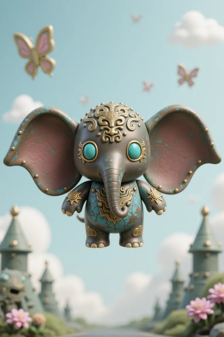 Cartoon style,Composition Control,Craft,LoRA,FLUX.1