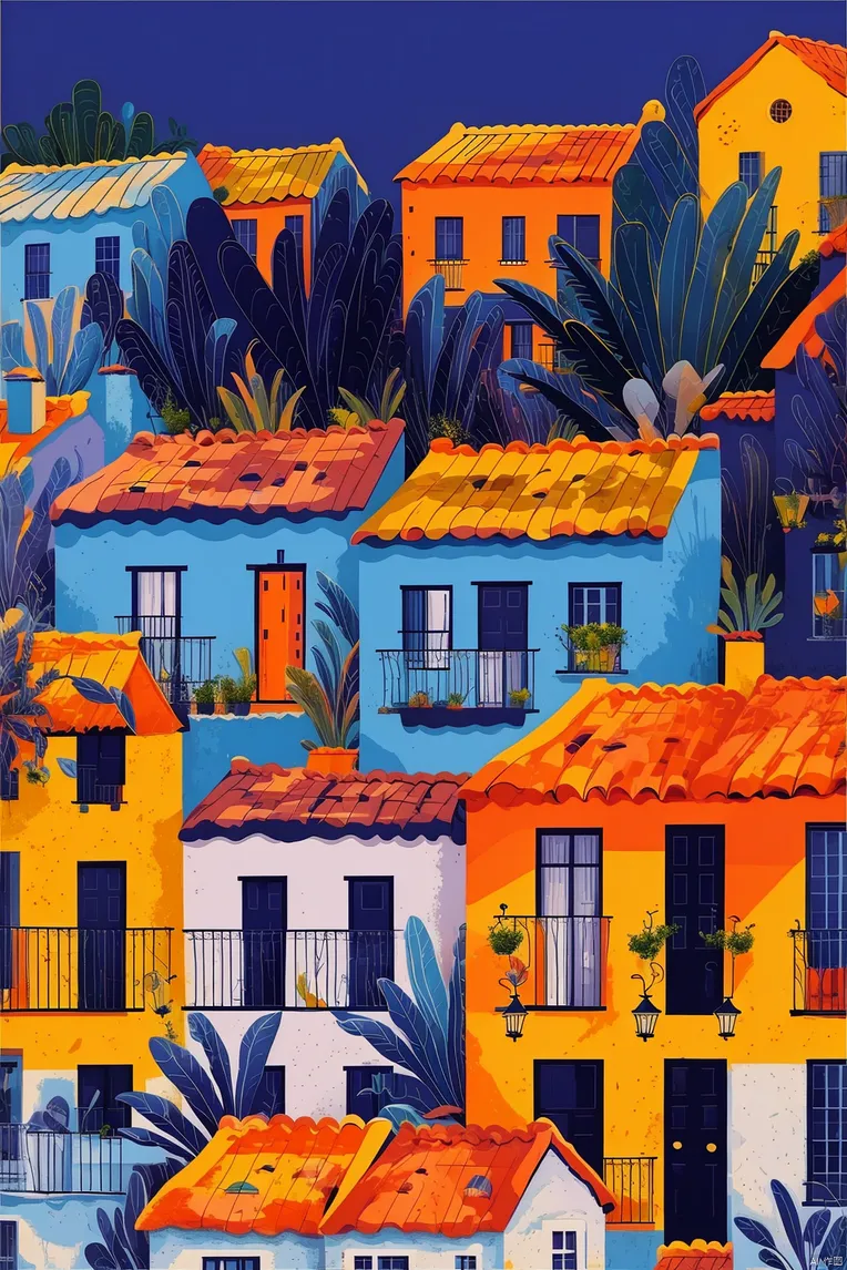 Flat,Flat Illustration,Style Boost,LoRA,SD 1.5