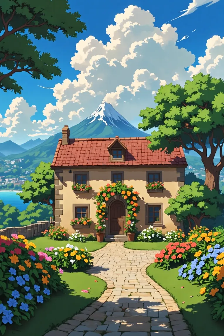 Anime Style,Building,Object Enhance,LoRA,FLUX.1