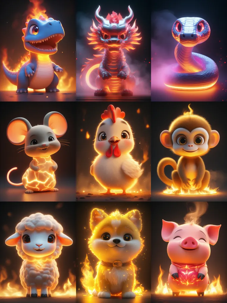 CGI style,Anime,Object Enhance,LoRA,HunyuanDiT v1.2