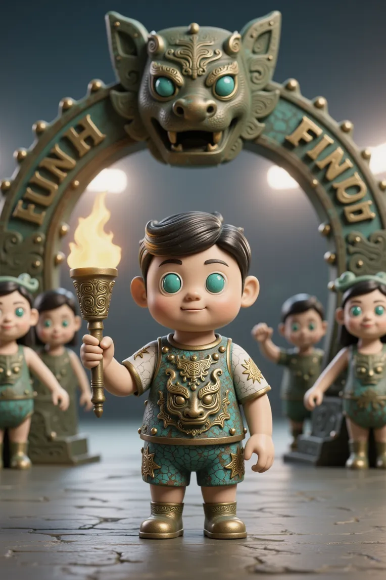 Cartoon style,Composition Control,Craft,LoRA,FLUX.1