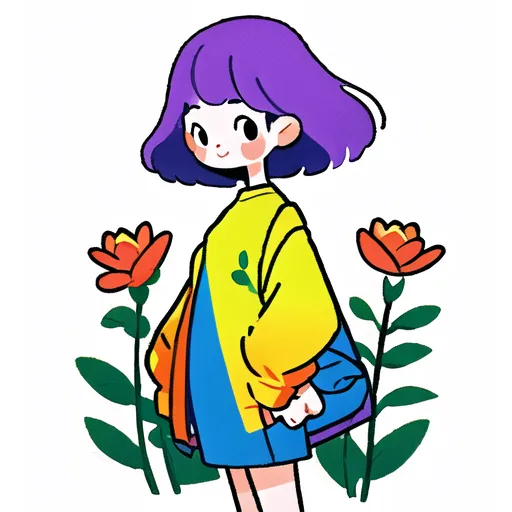 Hand-Drawn,Traditional Painting Media,Girl,LoRA,SD 1.5