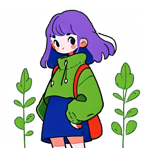 Hand-Drawn,Traditional Painting Media,Girl,LoRA,SD 1.5