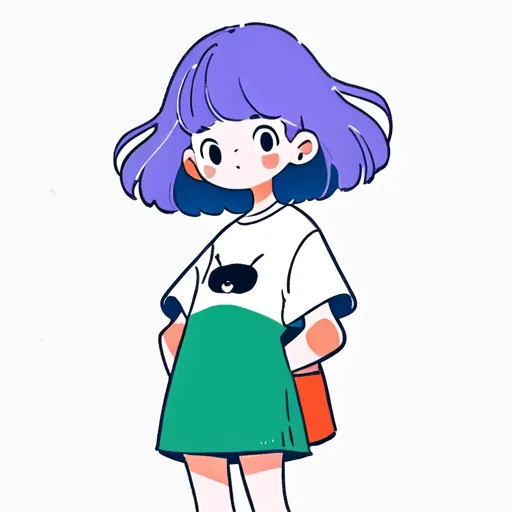 Hand-Drawn,Traditional Painting Media,Girl,LoRA,SD 1.5