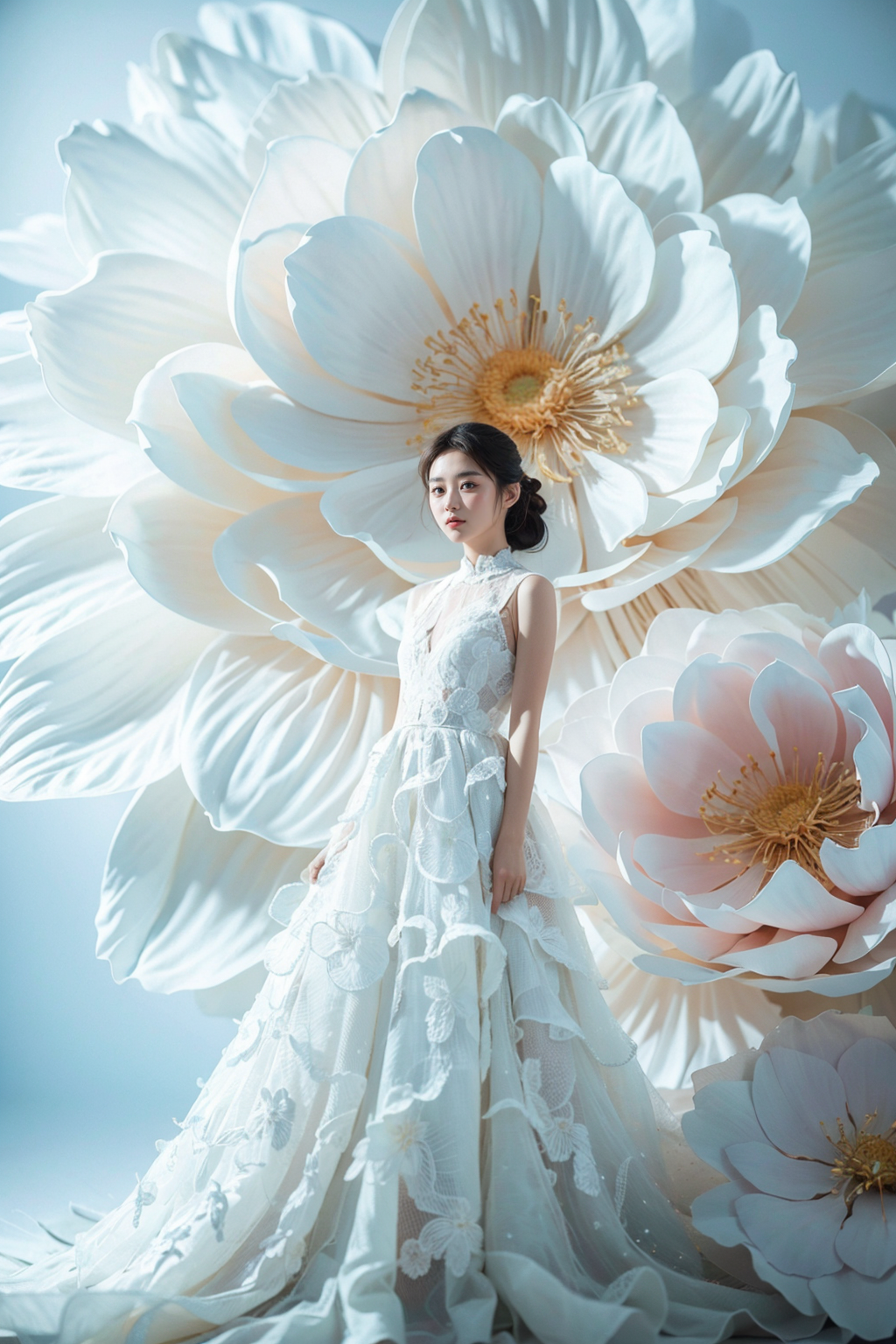 New Year under the Flower || A Bunch of Flowers || SD1.5 Bride under the flower