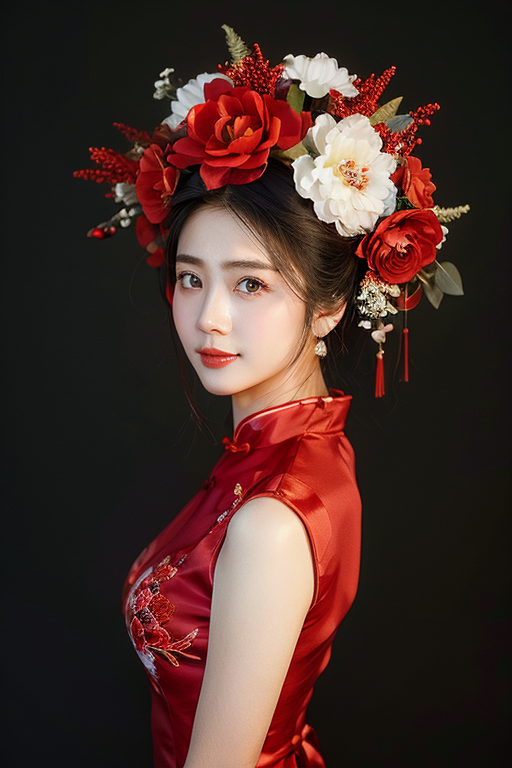 Cheongsam Red Flower v1.0