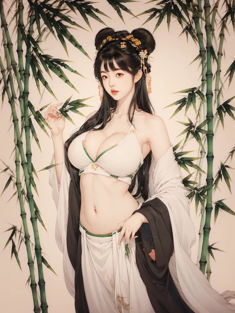 Chinese Style,Traditional Painting Media,Girl,LoRA,SD 1.5