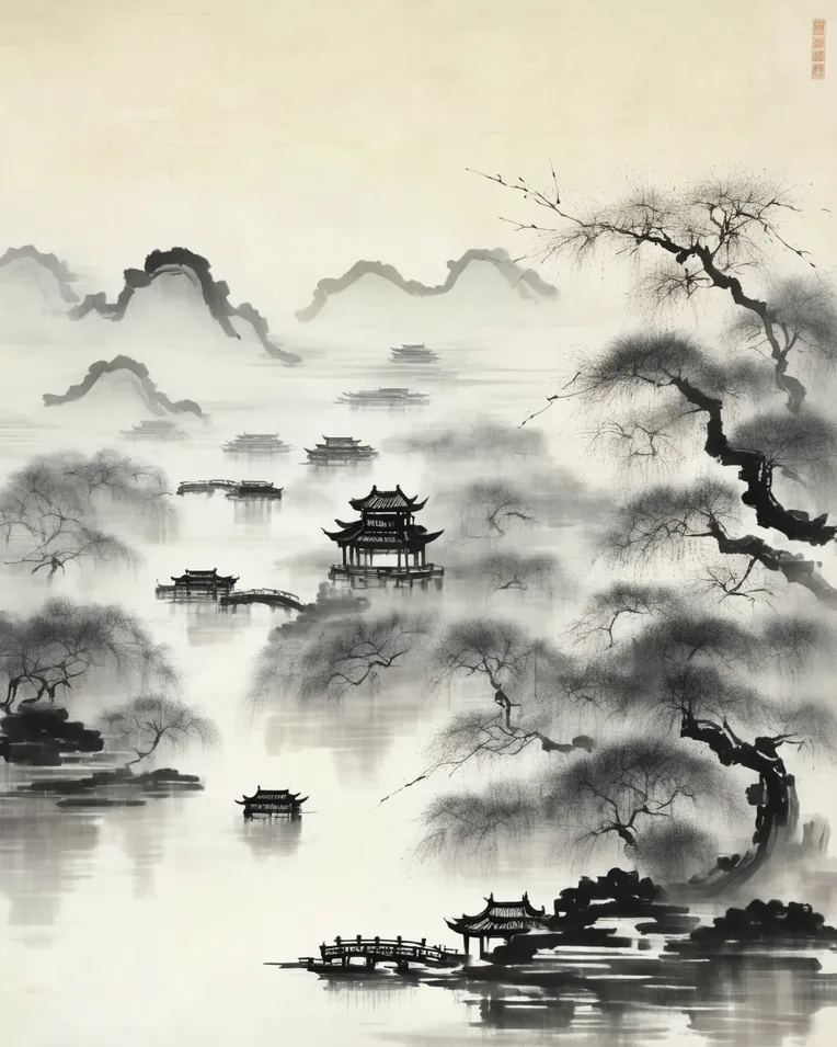 Chinese Style,Traditional Painting Media,Style Boost,LoRA,SDXL