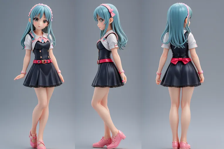 Cartoon style,Anime Character,Girl,LoRA,SD 1.5