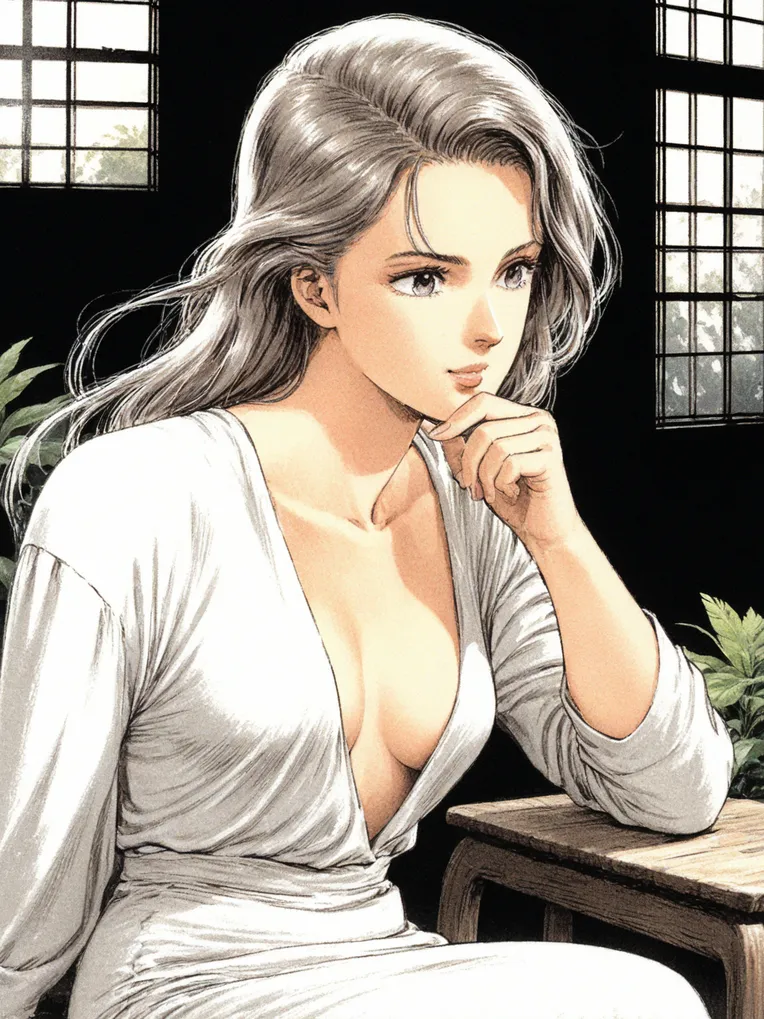 Traditional Painting Media,Girl,Style Boost,LoRA,SDXL