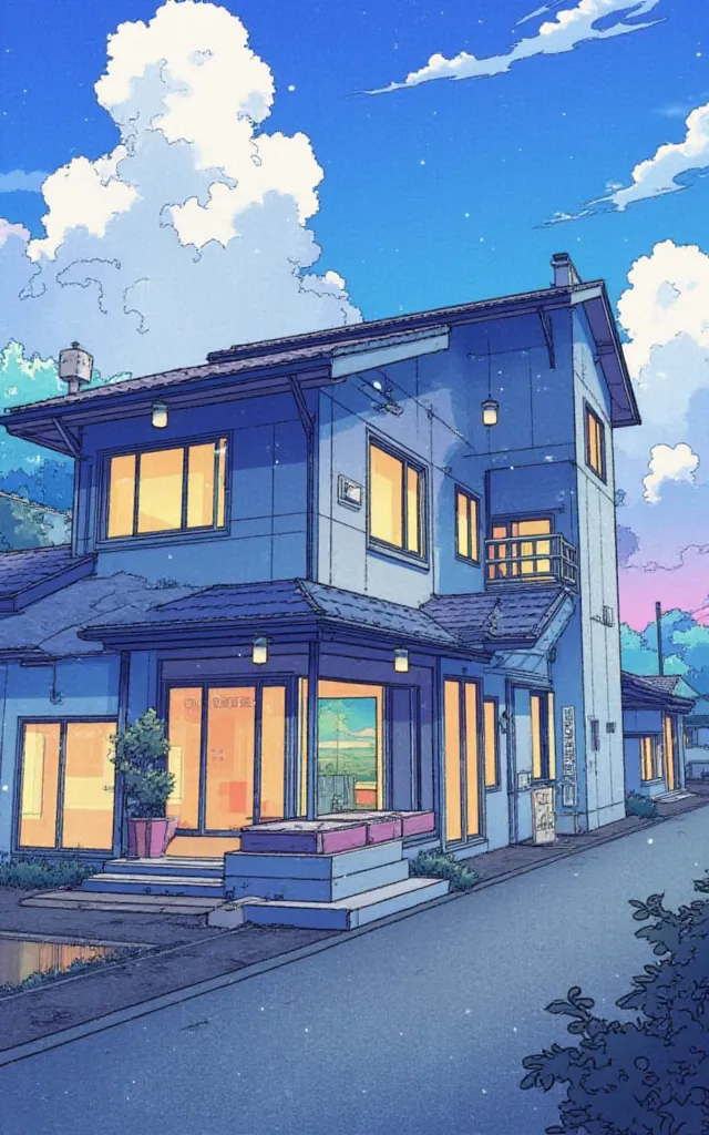 Anime Style,Building,Style Boost,LoRA,FLUX.1