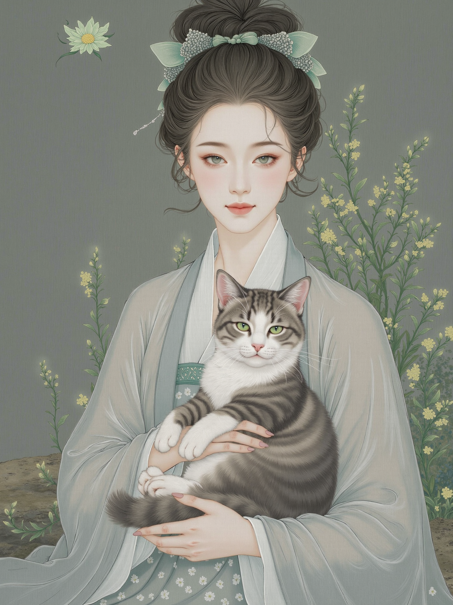 FLUX现代工笔插画 V1.0