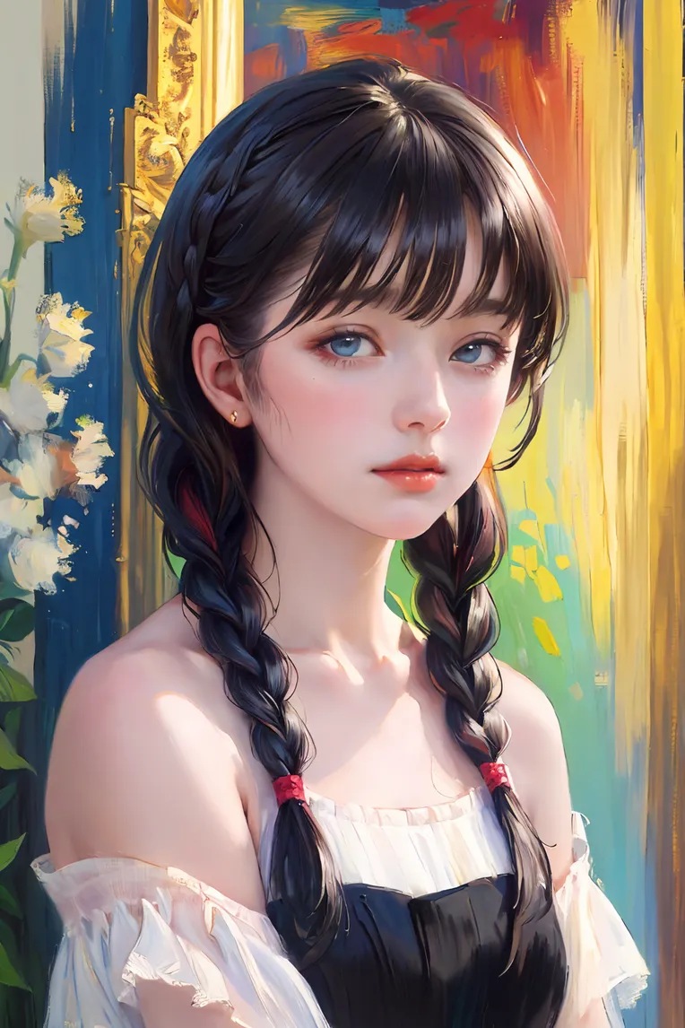 Traditional Painting Media,Girl,Style Boost,LoRA,SD 1.5