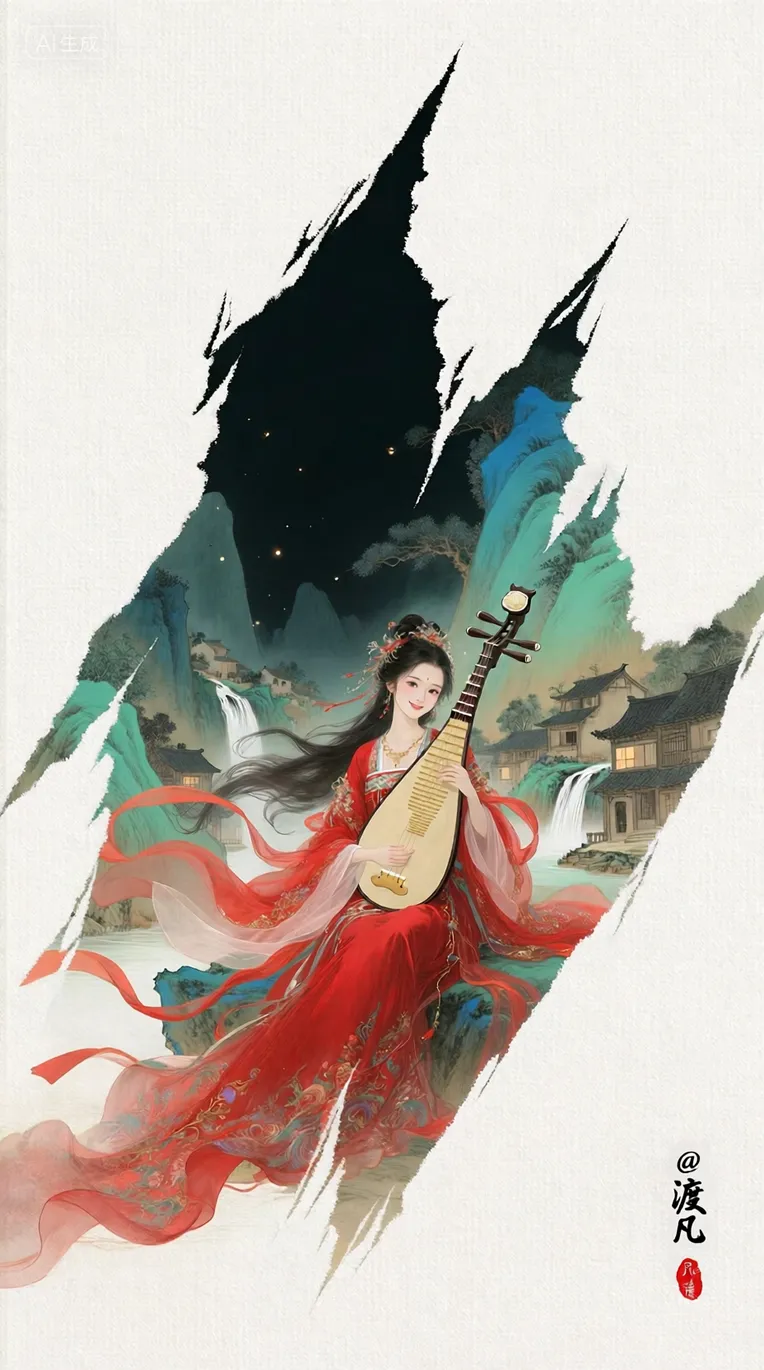 Traditional Painting Media,Style Boost,LoRA,