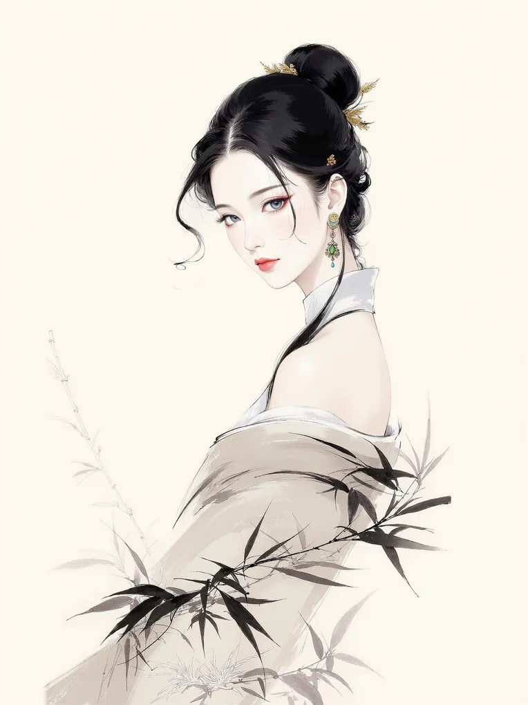 Traditional Painting Media,Girl,Style Boost,LoRA,FLUX.1