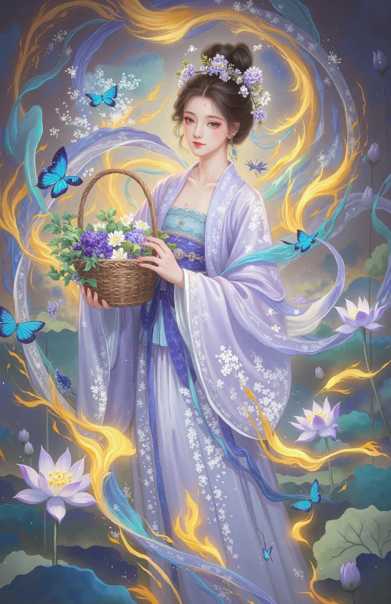 Digital Painting Media,Girl,Style Boost,LoRA,FLUX.1