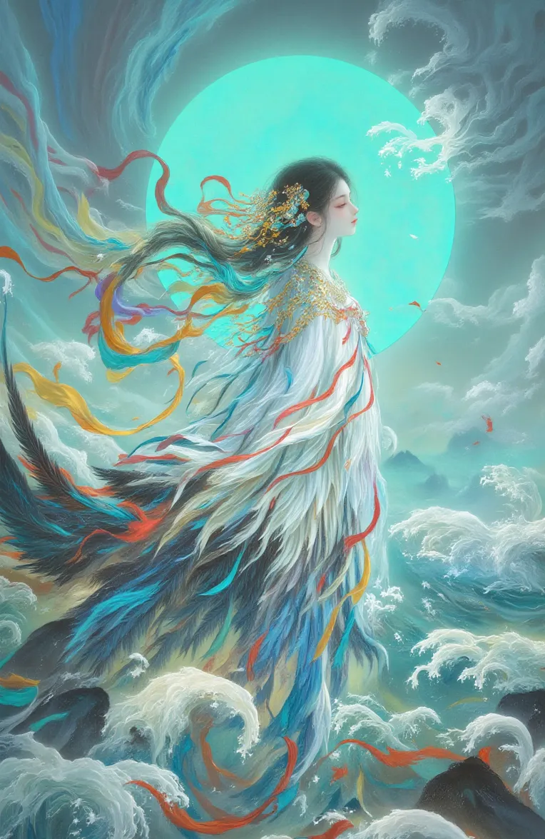 Digital Painting Media,Girl,Style Boost,LoRA,FLUX.1