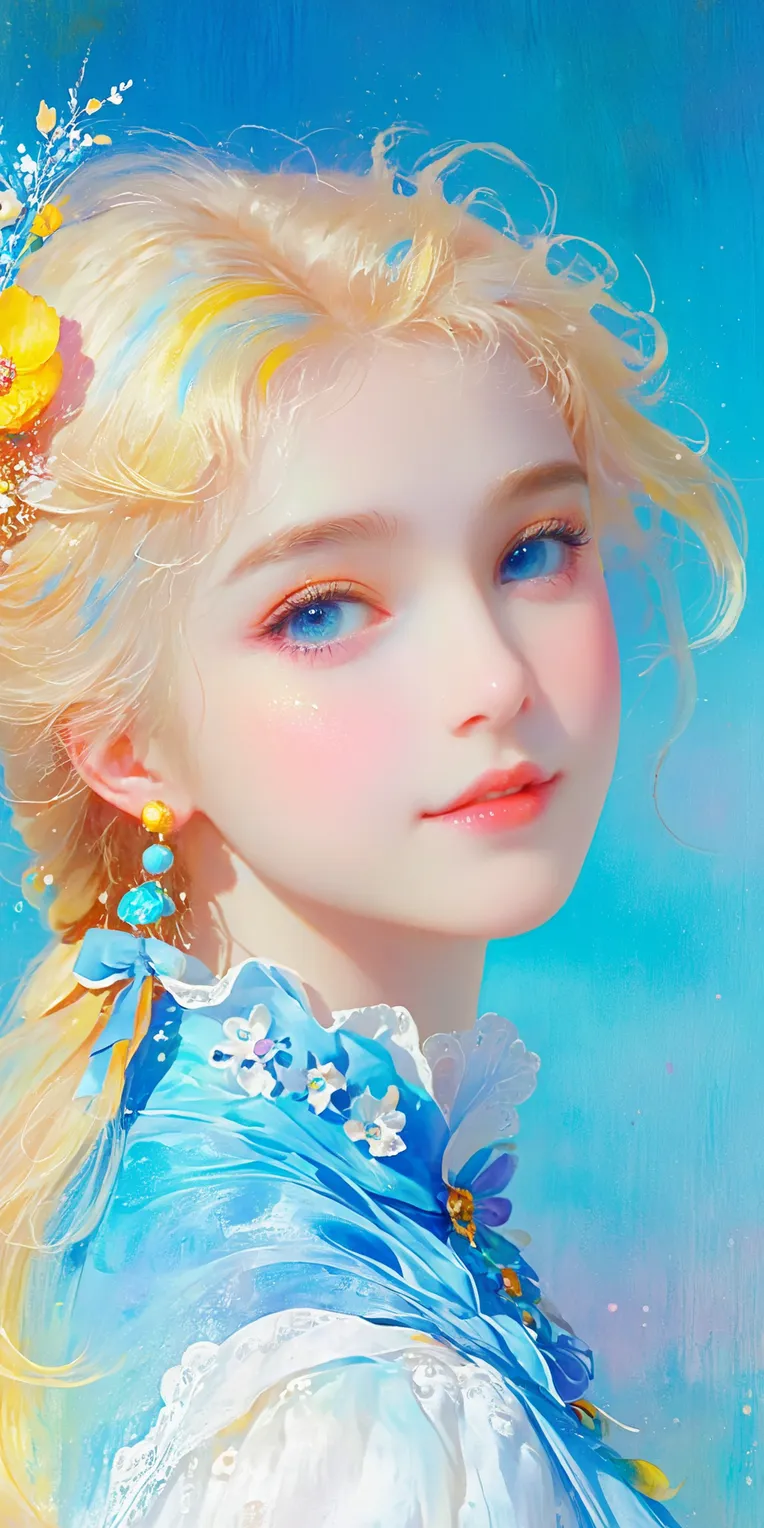 Traditional Painting Media,Girl,Style Boost,LoRA,SDXL