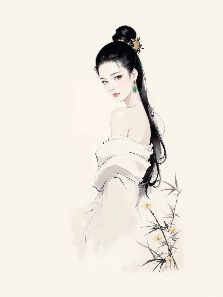 Traditional Painting Media,Girl,Style Boost,LoRA,FLUX.1