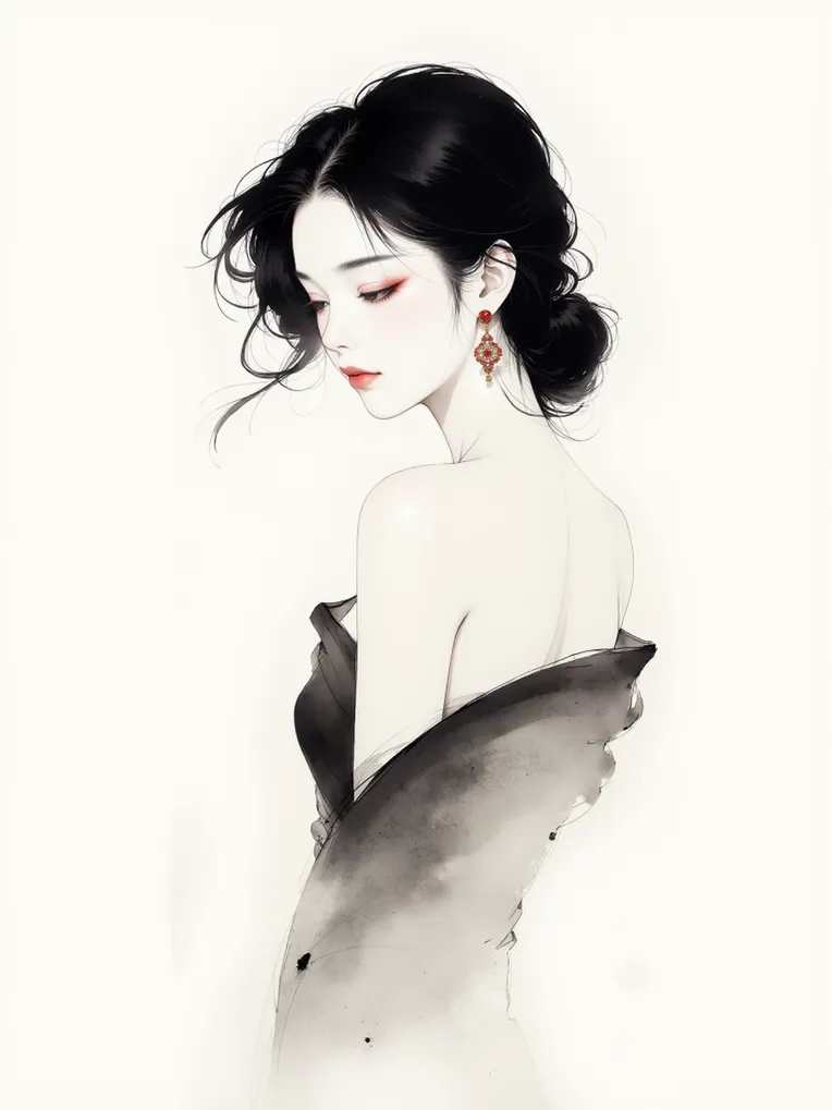 Traditional Painting Media,Girl,Style Boost,LoRA,FLUX.1
