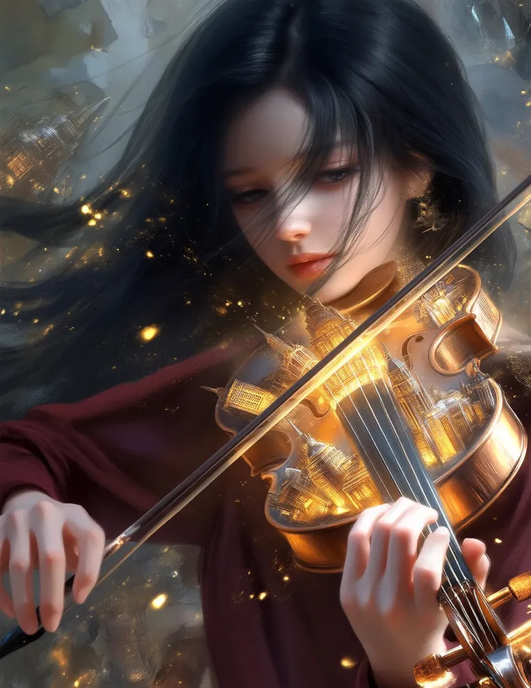 Traditional Painting Media,Girl,Style Boost,LoRA,