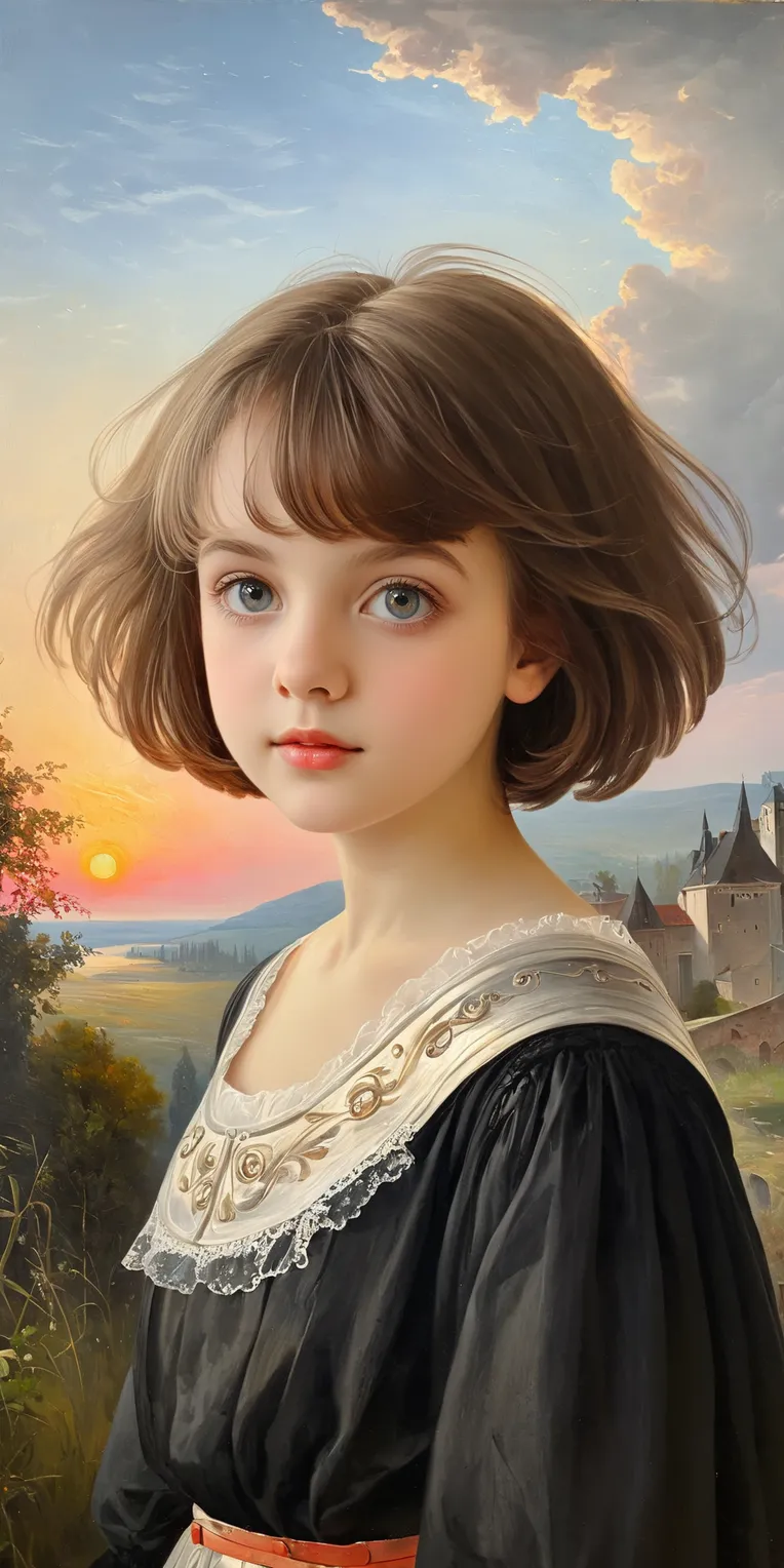 Traditional Painting Media,Girl,Style Boost,LoRA,SDXL