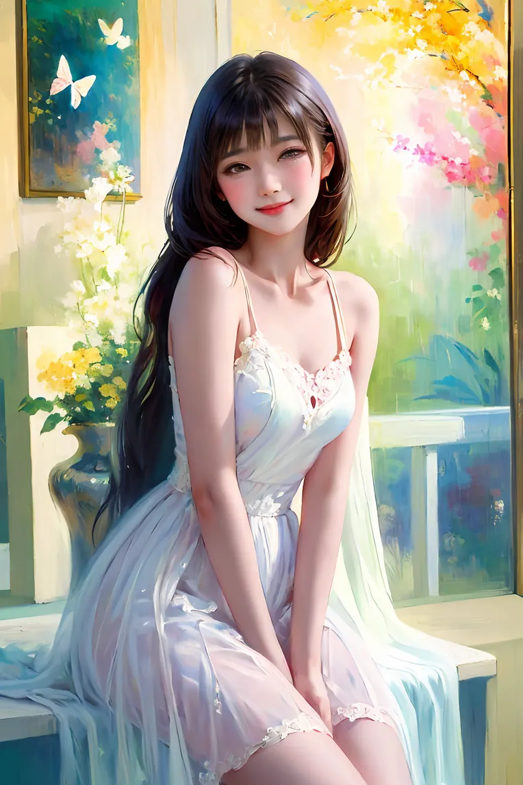 Traditional Painting Media,Girl,Style Boost,LoRA,SD 1.5