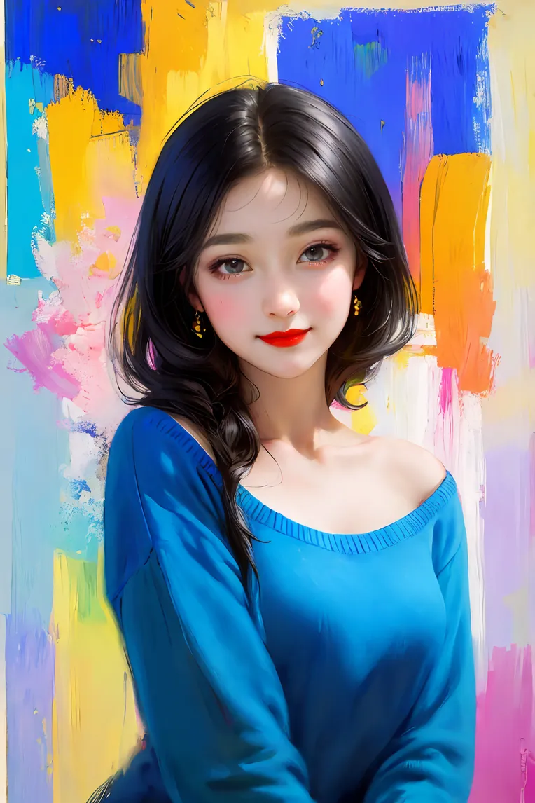 Traditional Painting Media,Girl,Style Boost,LoRA,SD 1.5