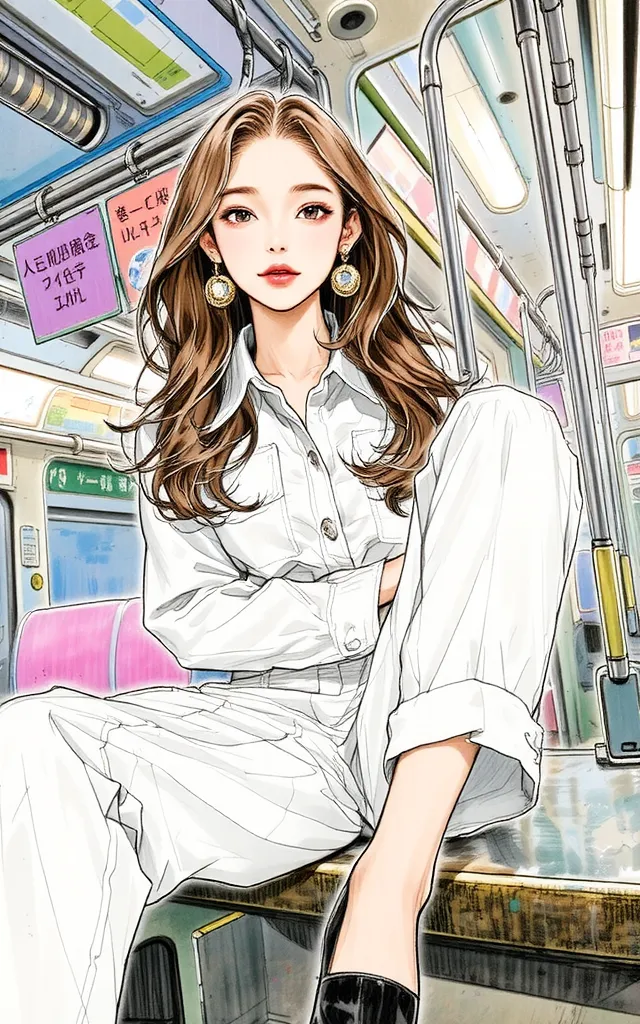 Traditional Painting Media,Girl,Style Boost,LoRA,FLUX.1