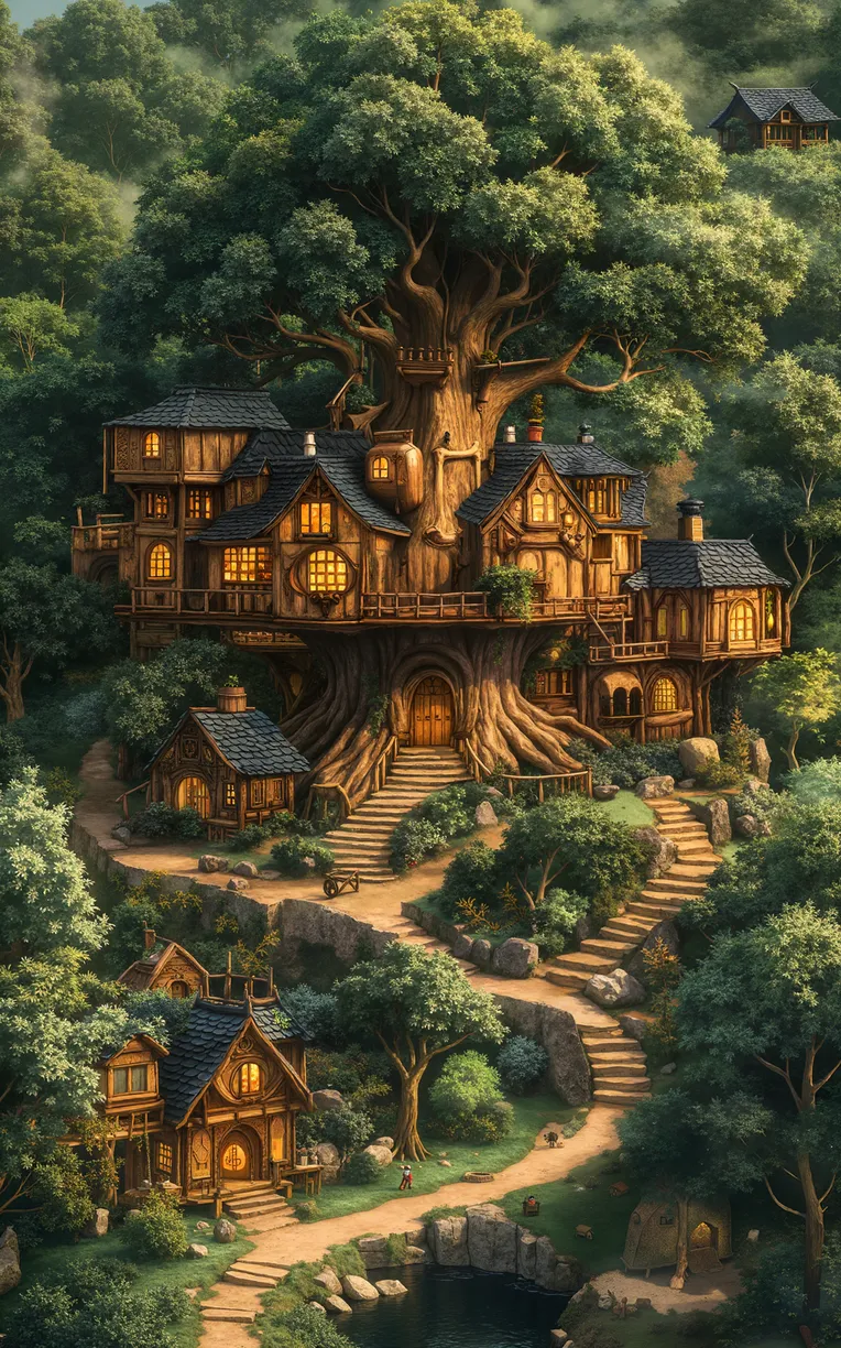 Traditional Painting Media,Building,Object Enhance,LoRA,SDXL