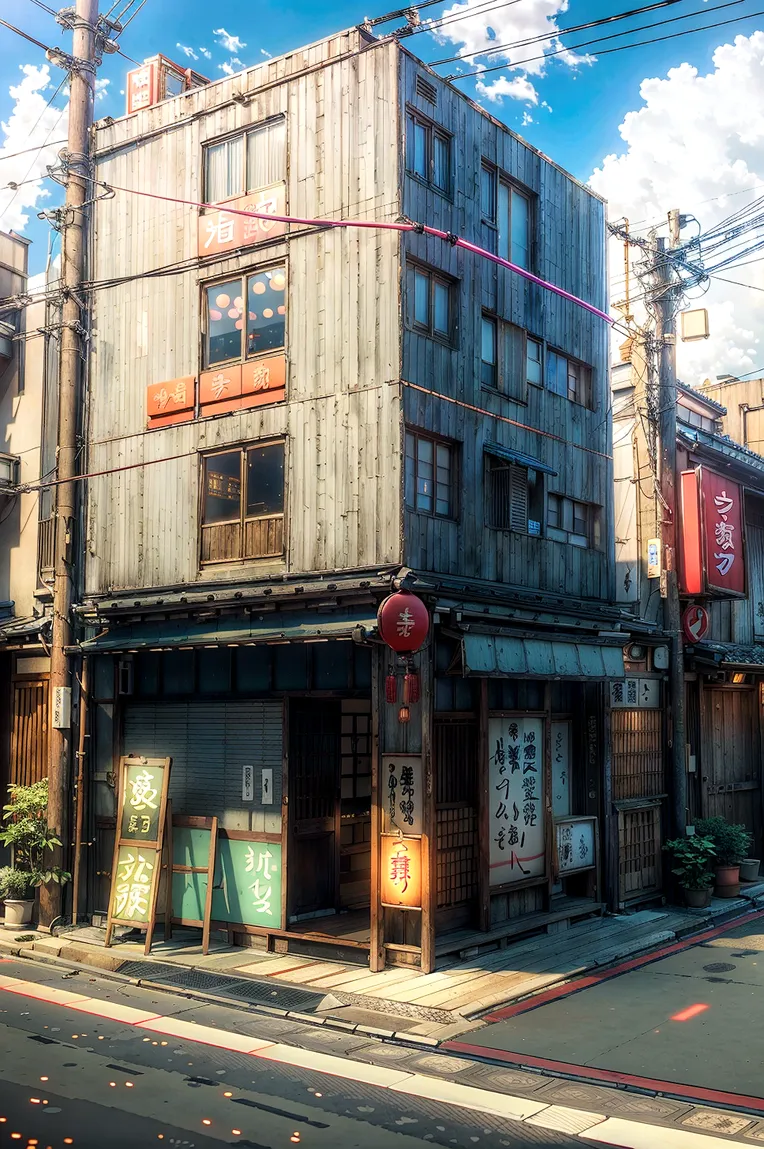 Anime,Anime Scene,Building,LoRA,SD 1.5