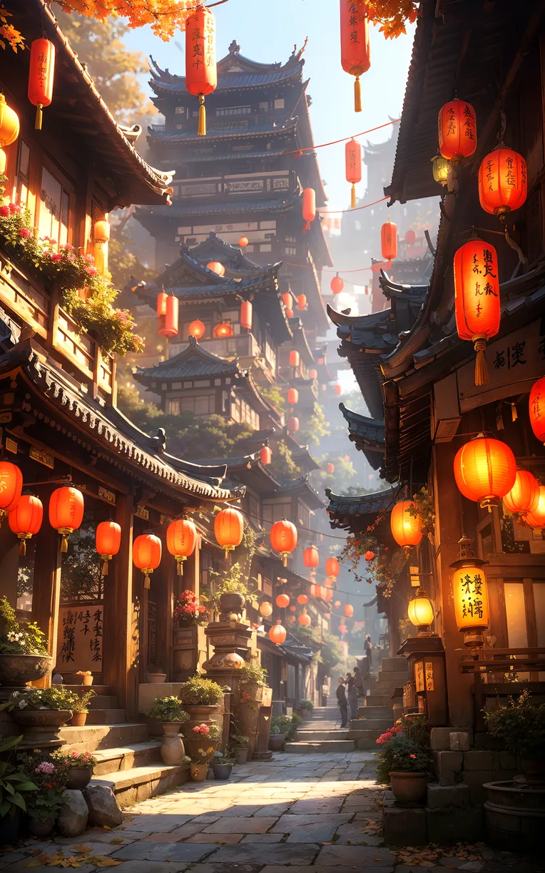 CGI style,Chinese Style,Anime Scene,LoRA,SDXL