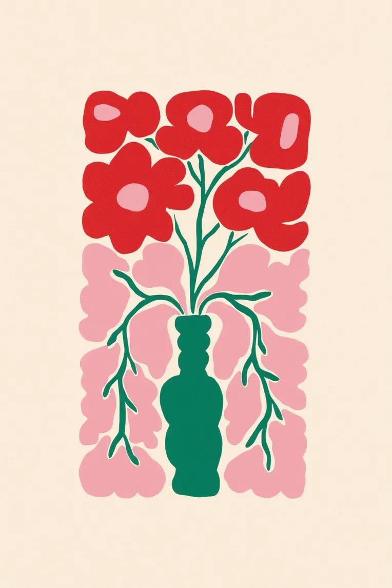 Flat Illustration,Style Boost,Plant,LoRA,FLUX.1