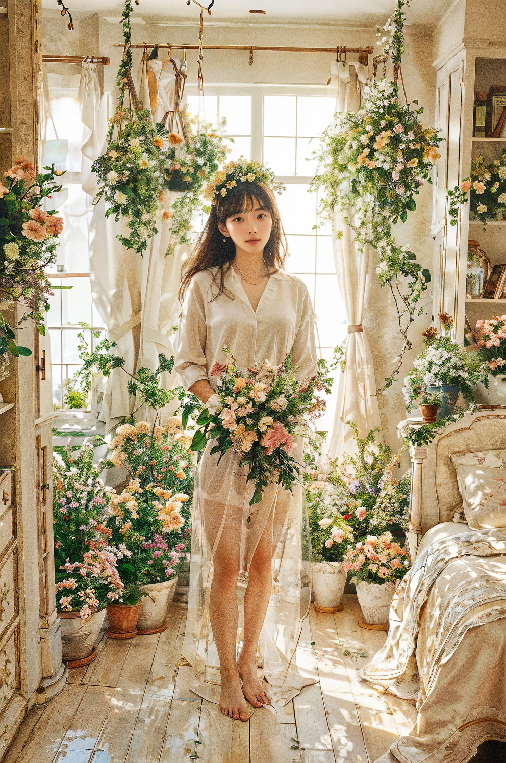 【AI Photography】Flower House Girl_Private Hong Kong Style V1.0