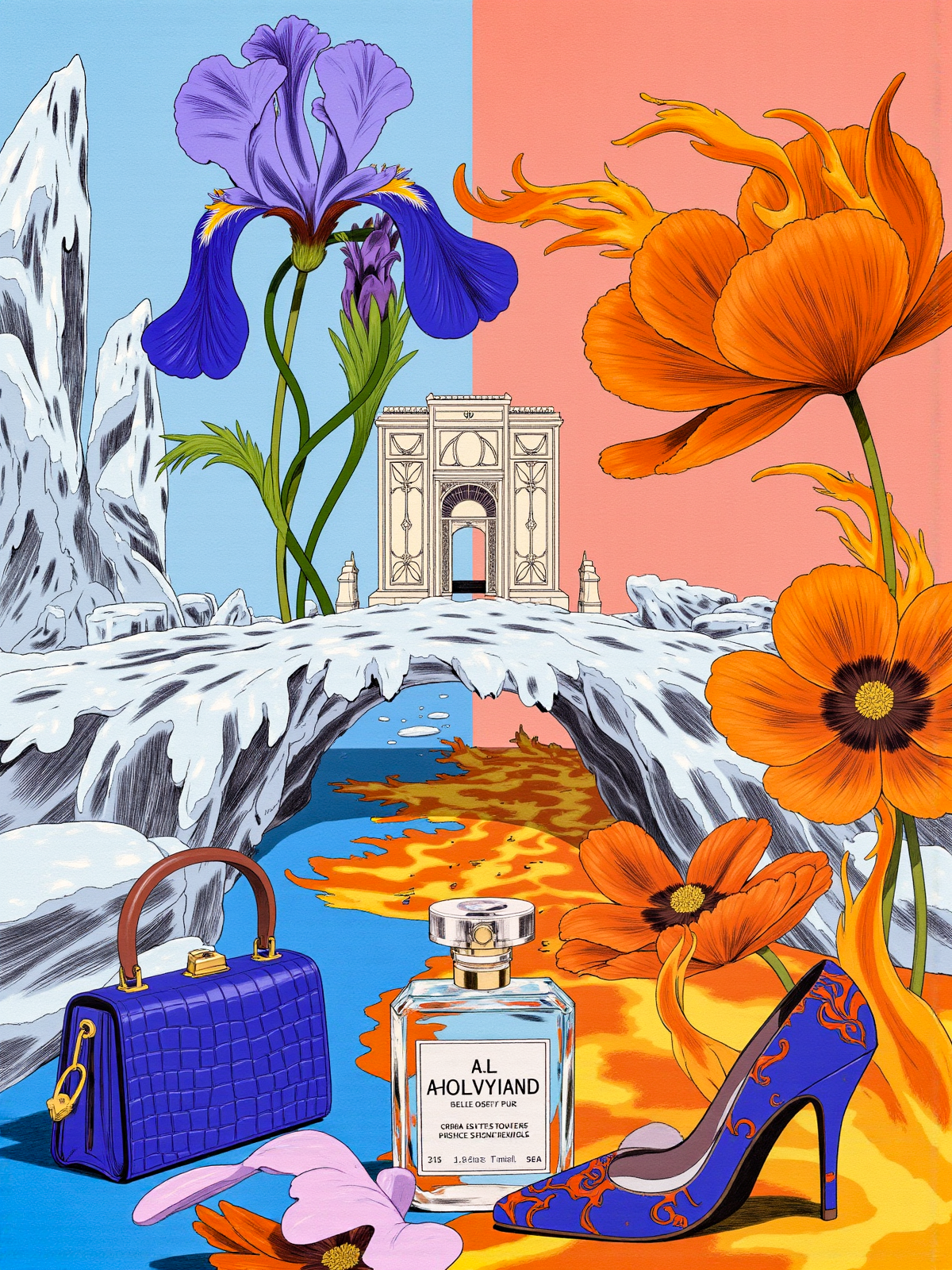 AI绘画-繁花系列丨极简质感花卉插画-AI艺术家-AI绘图-LiblibAI