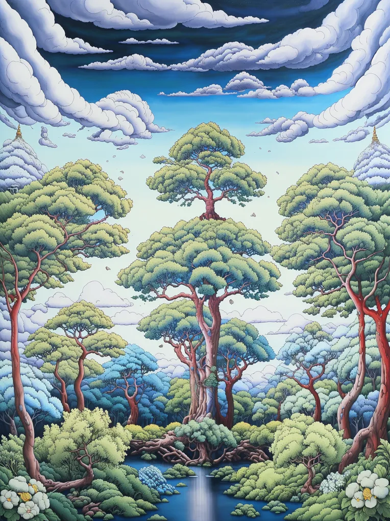 Hand-Drawn,Traditional Painting Media,Building,LoRA,SD 1.5