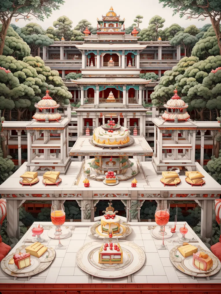 Hand-Drawn,Traditional Painting Media,Building,LoRA,SD 1.5