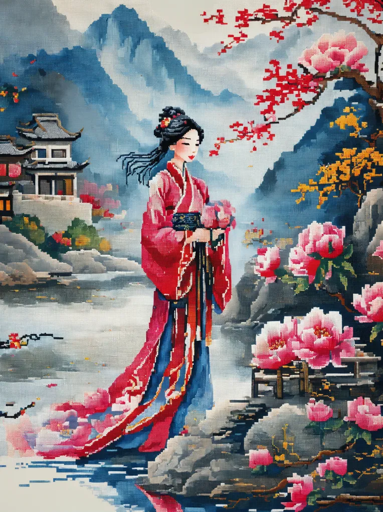 Traditional Painting Media,Girl,Style Boost,Checkpoint,SDXL