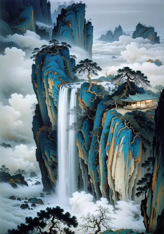 如是山水_高山流水_1.0-LoRA-如是_AI-Shakker