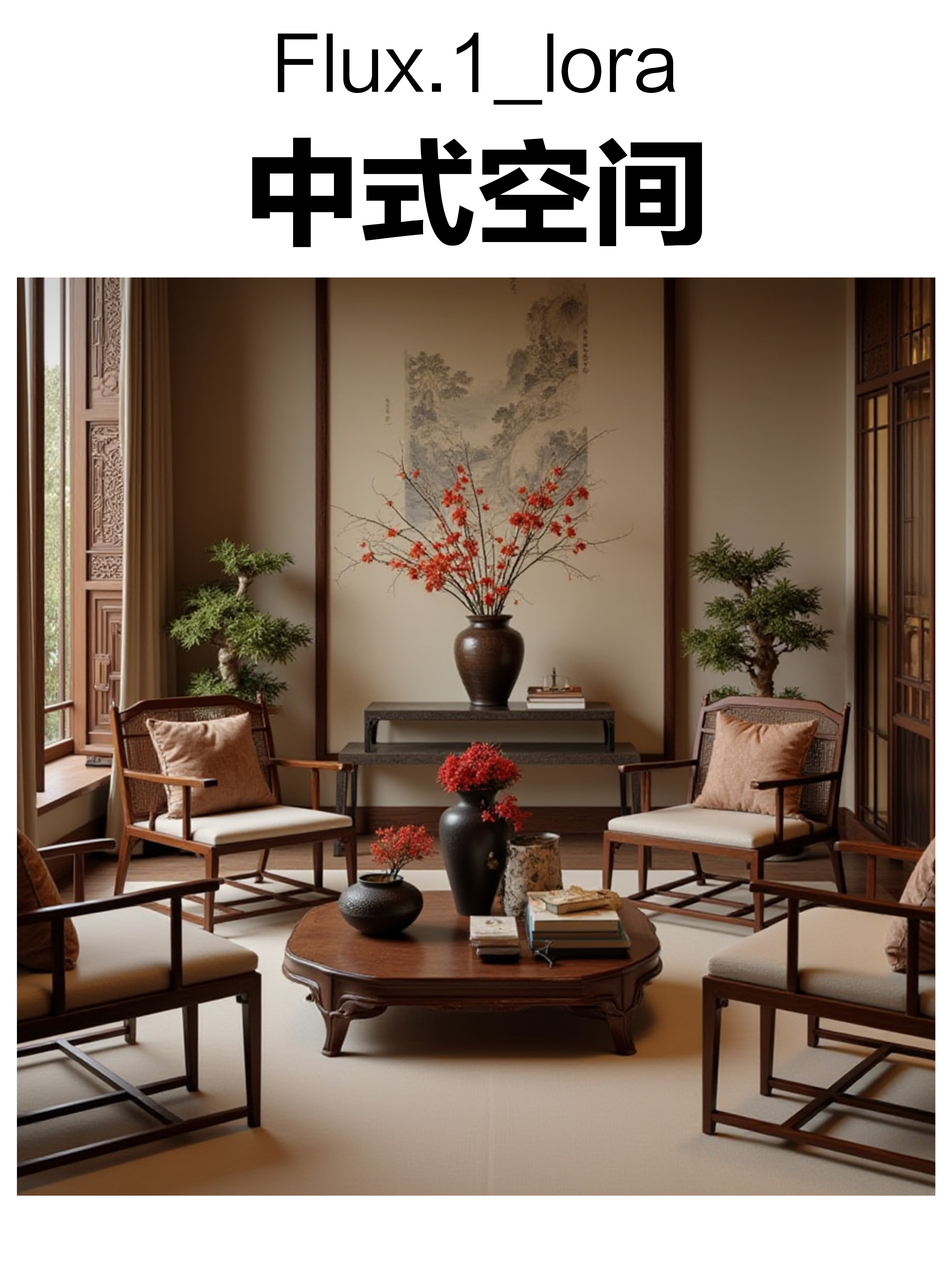 AI绘画-F.1_中式_室内设计-如是-AI绘图-LiblibAI