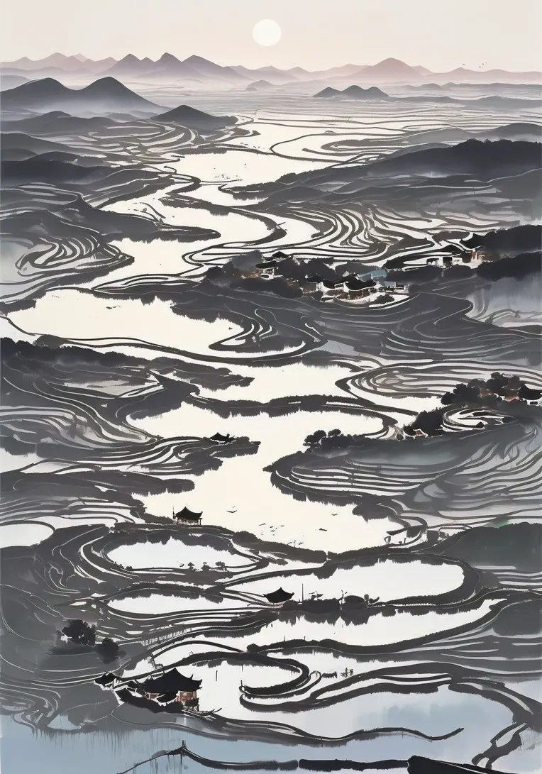 Traditional Painting Media,Style Boost,Landscape,LoRA,SD 1.5
