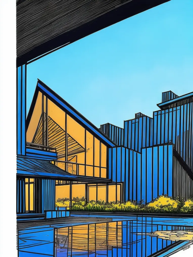 Flat Illustration,Building,Style Boost,LoRA,SD 1.5