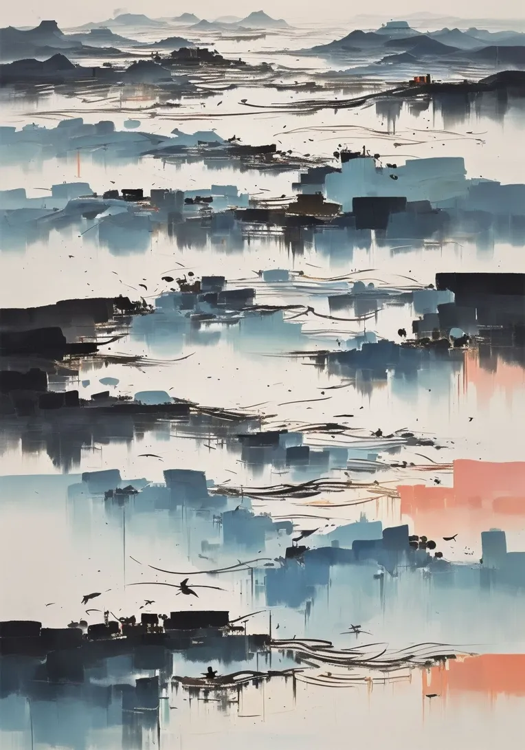 Traditional Painting Media,Style Boost,Landscape,LoRA,SD 1.5