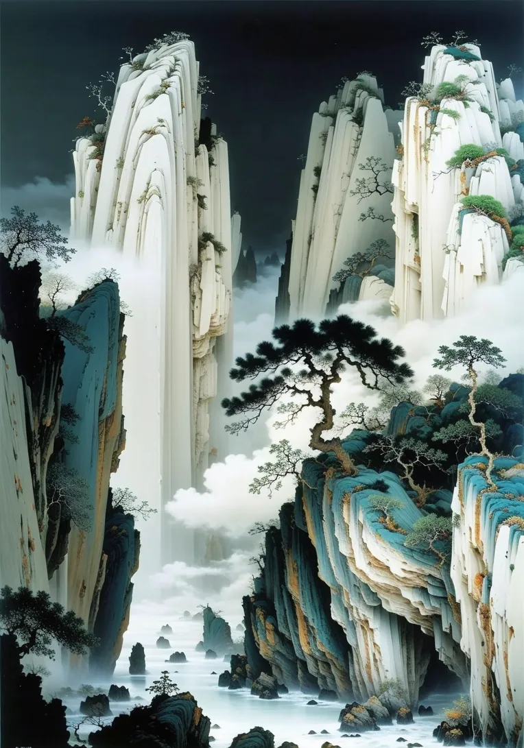 如是山水_高山流水_1.0-LoRA-如是_AI-Shakker