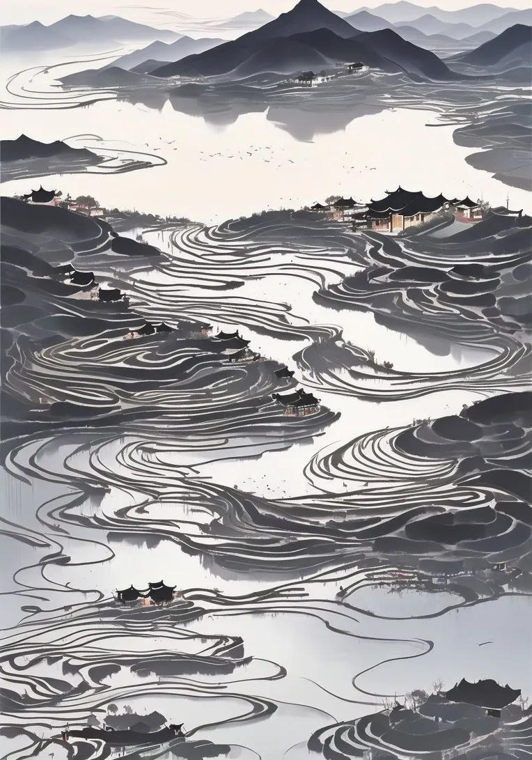 Traditional Painting Media,Style Boost,Landscape,LoRA,SD 1.5